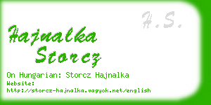 hajnalka storcz business card